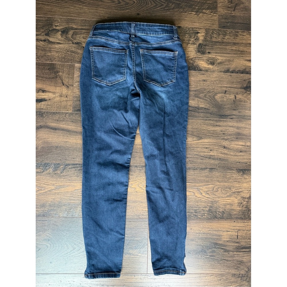 Maurices Womens Dark Wash Skinny Ankle Zip Jeans Size Small-R Denim 0063 - Picture 2 of 5